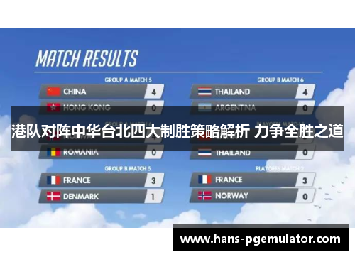 港队对阵中华台北四大制胜策略解析 力争全胜之道