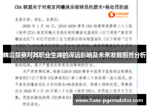 魏震禁赛对其职业生涯的深远影响及未来发展前景分析